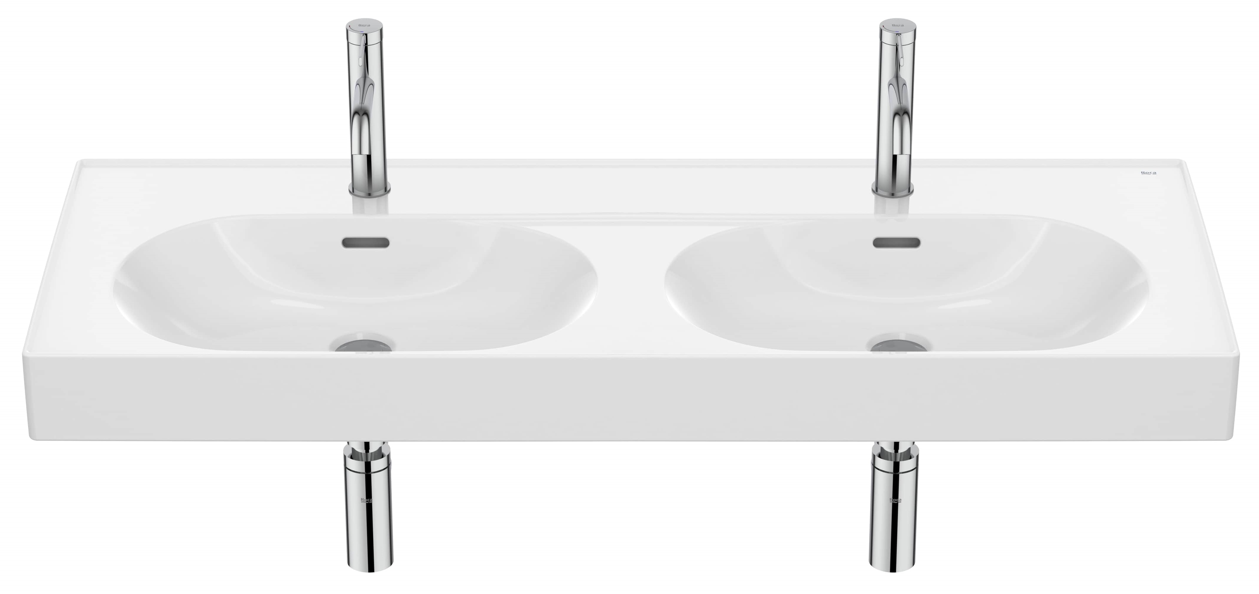 Roca Meridian lavabo 120x46 cm ovale classique-de meuble blanc A327747000