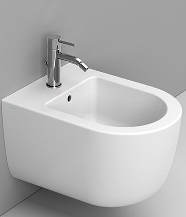 Ceramica Dolomite Mirto Round Short bidet suspendu blanc D473641