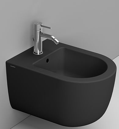 Ceramica Dolomite Mirto Round Short bidet suspendu noir D473681