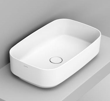 Ceramica Dolomite Noemi lavabo 62x38 cm rectangulaire à poser blanc mat D311041