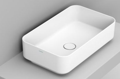 Ceramica Dolomite lavabo 60x36 cm rectangulaire à poser blanc mat D311141
