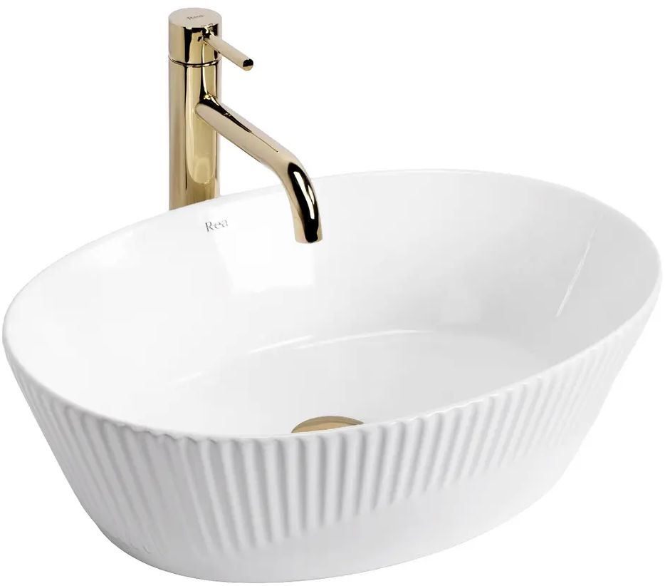 Rea Astoria lavabo 49.5x34.4 cm ovale à poser blanc REA-U0641