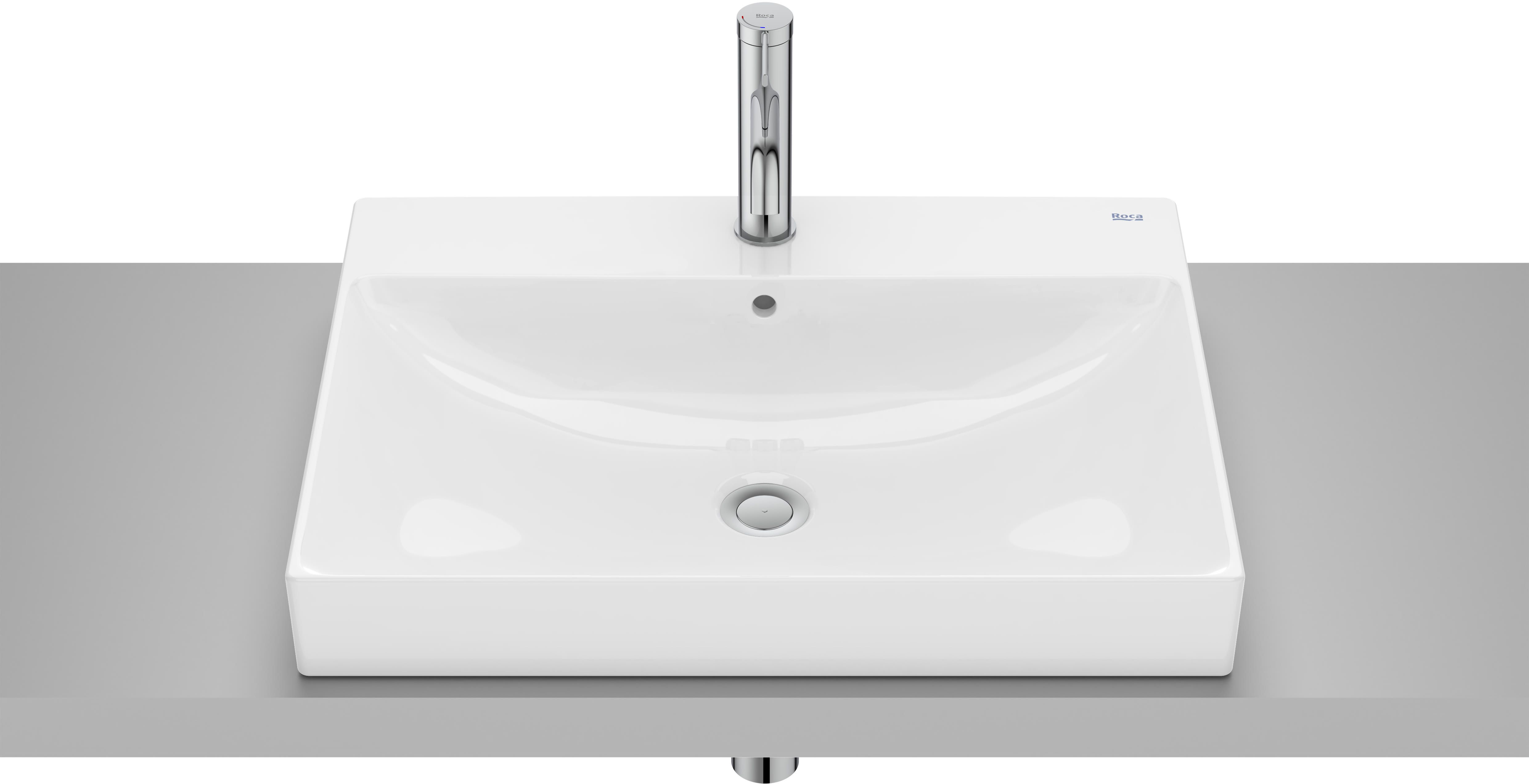 Roca Ona lavabo 60x45 cm rectangulaire encastrée blanc A32768NS00
