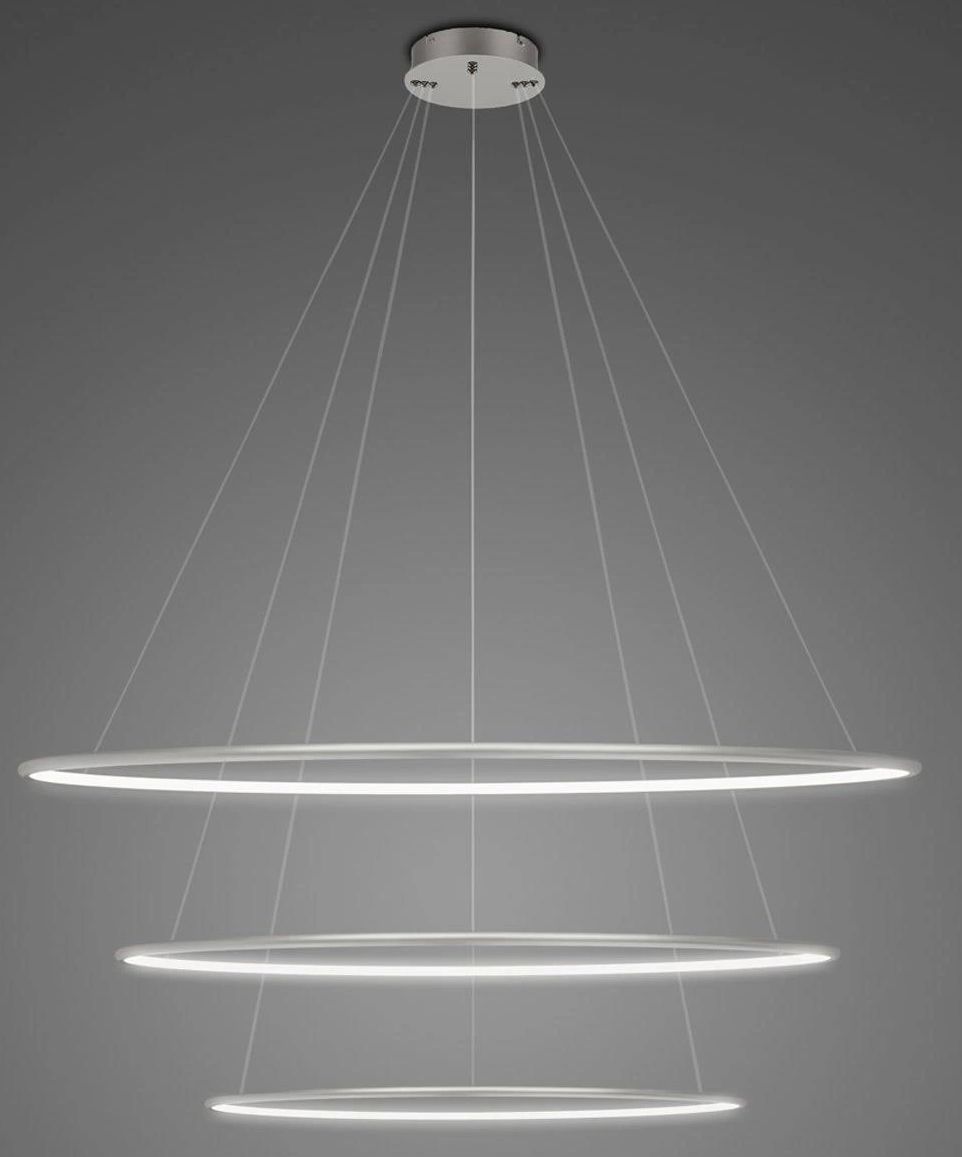 Altavola Design Led Shape lampe suspendue 1x91 W argenté LA075/P_100_in_4k_silver_dimm