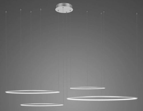 Altavola Design Led Shape lampe suspendue 1x106 W argenté LA084/CO4_100_in_3k_silver_dimm