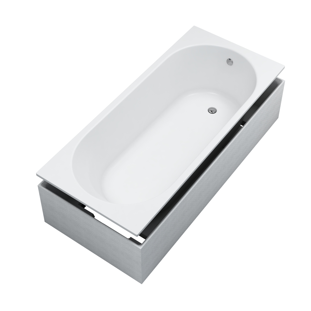 Schedline Artemis baignoire avec support 150x70 cm blanc 3WSP.AS1P-15070/B/MG