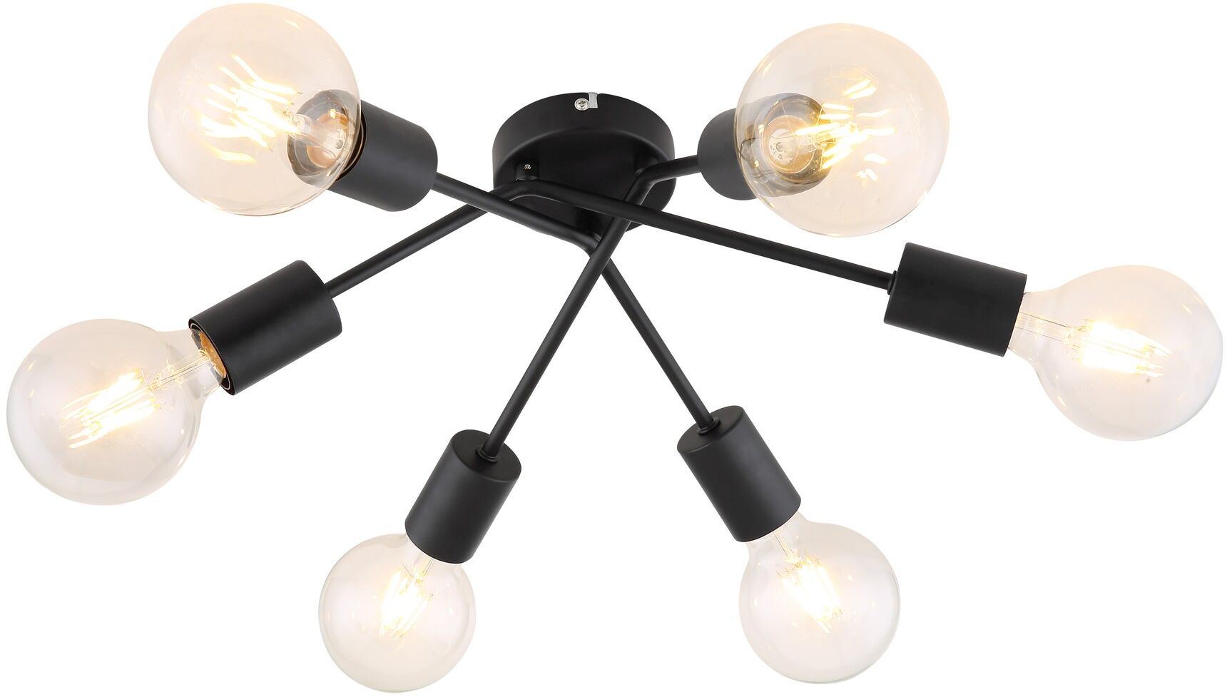 Rabalux Lamar plafonnier 6x40 W noir 3990