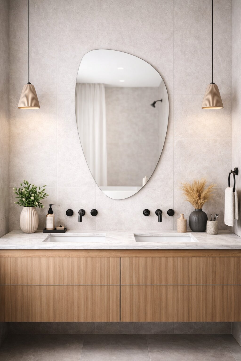 Baltica Design Stone Fluid miroir 55x92 cm 5904107933047