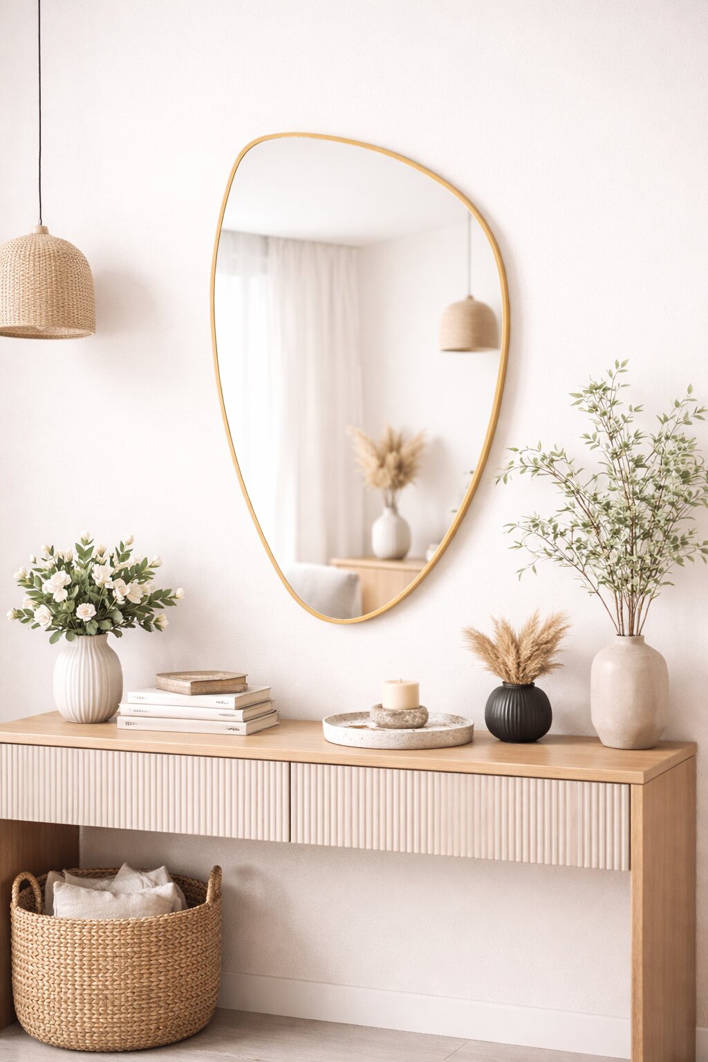 Baltica Design Stone Fluid miroir 55x92 cm doré 5904107933016