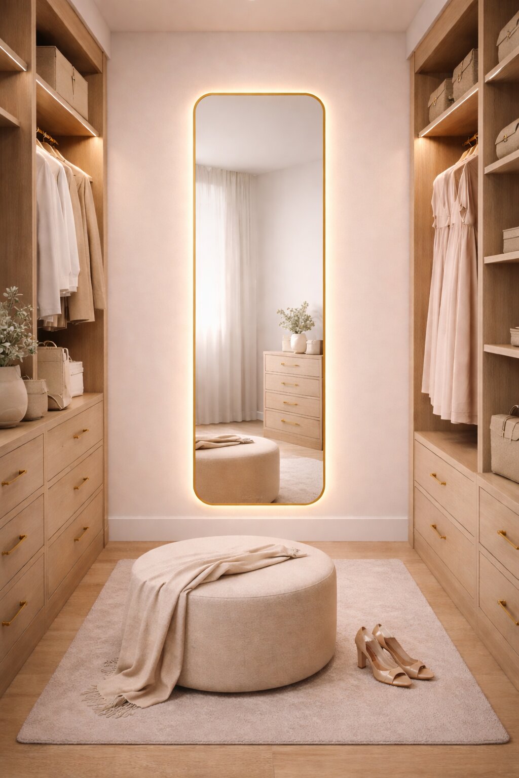 Baltica Design Stone Aura miroir 50x155 cm avec éclairage doré 5904107932910