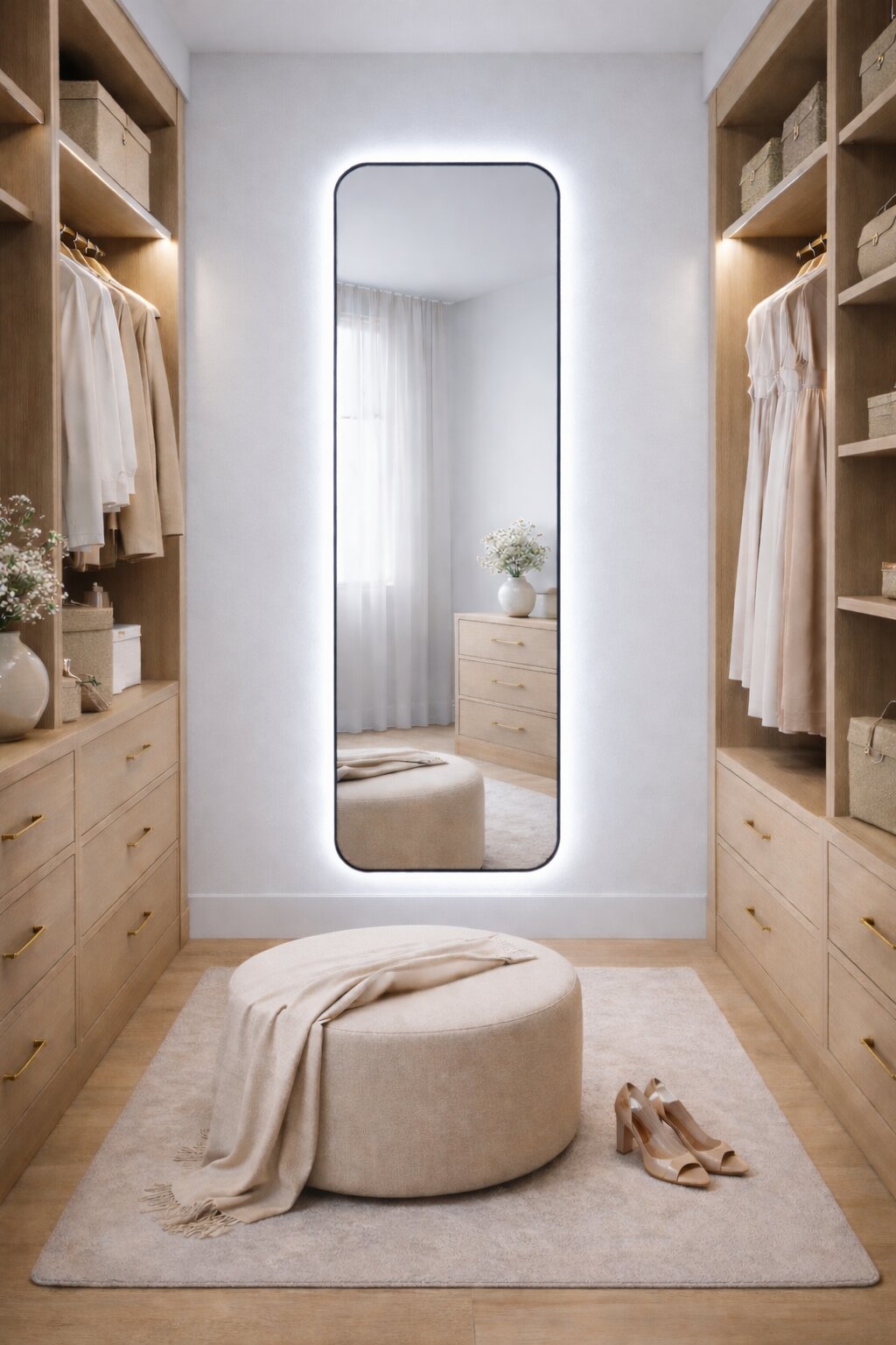 Baltica Design Stone Aura miroir 50x155 cm avec éclairage noir 5904107932873