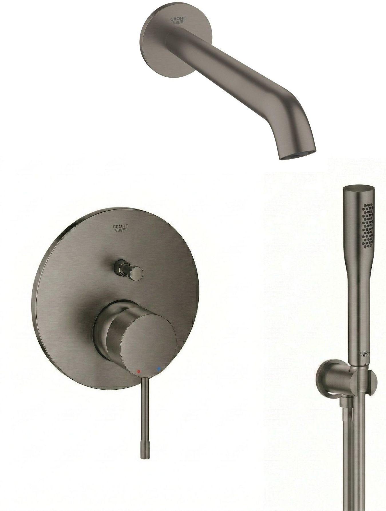 Set mitigeur bain-douche Grohe Essence 24058AL1, bec pour mitigeur Grohe Essence 13449AL1, 26658AL0, 27400AL0, 28362A01