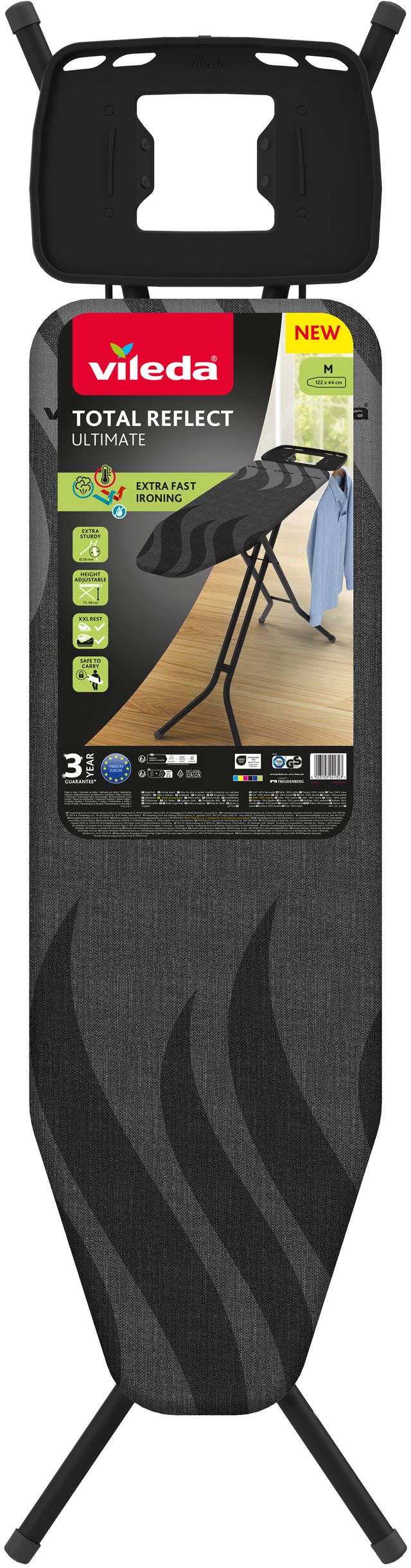 Vileda Total Reflect Ultimate M table à repasser 120x38 cm 183416