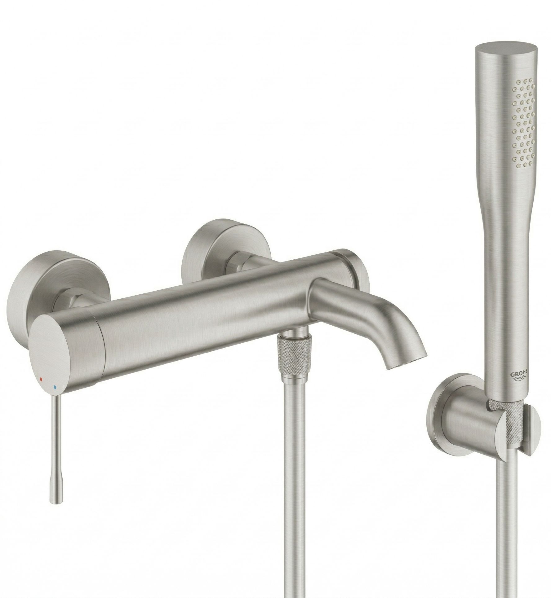 Set mitigeur bain-douche Grohe Essence 33624DC1, pommeau de douche Grohe Euphoria 27400DC0, 27074DC0, 28362DC1