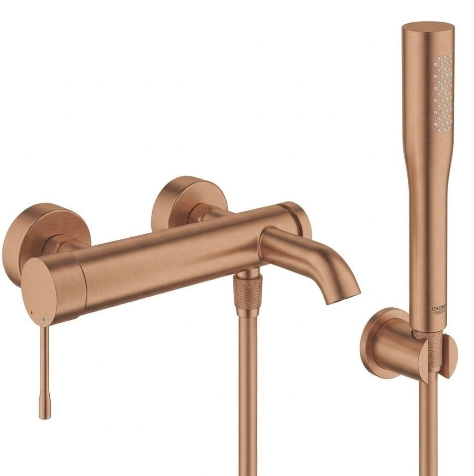 Set mitigeur bain-douche Grohe Essence 33624DL1, pommeau de douche Grohe Euphoria 27400DL0, 27074DL0, 28362DA1