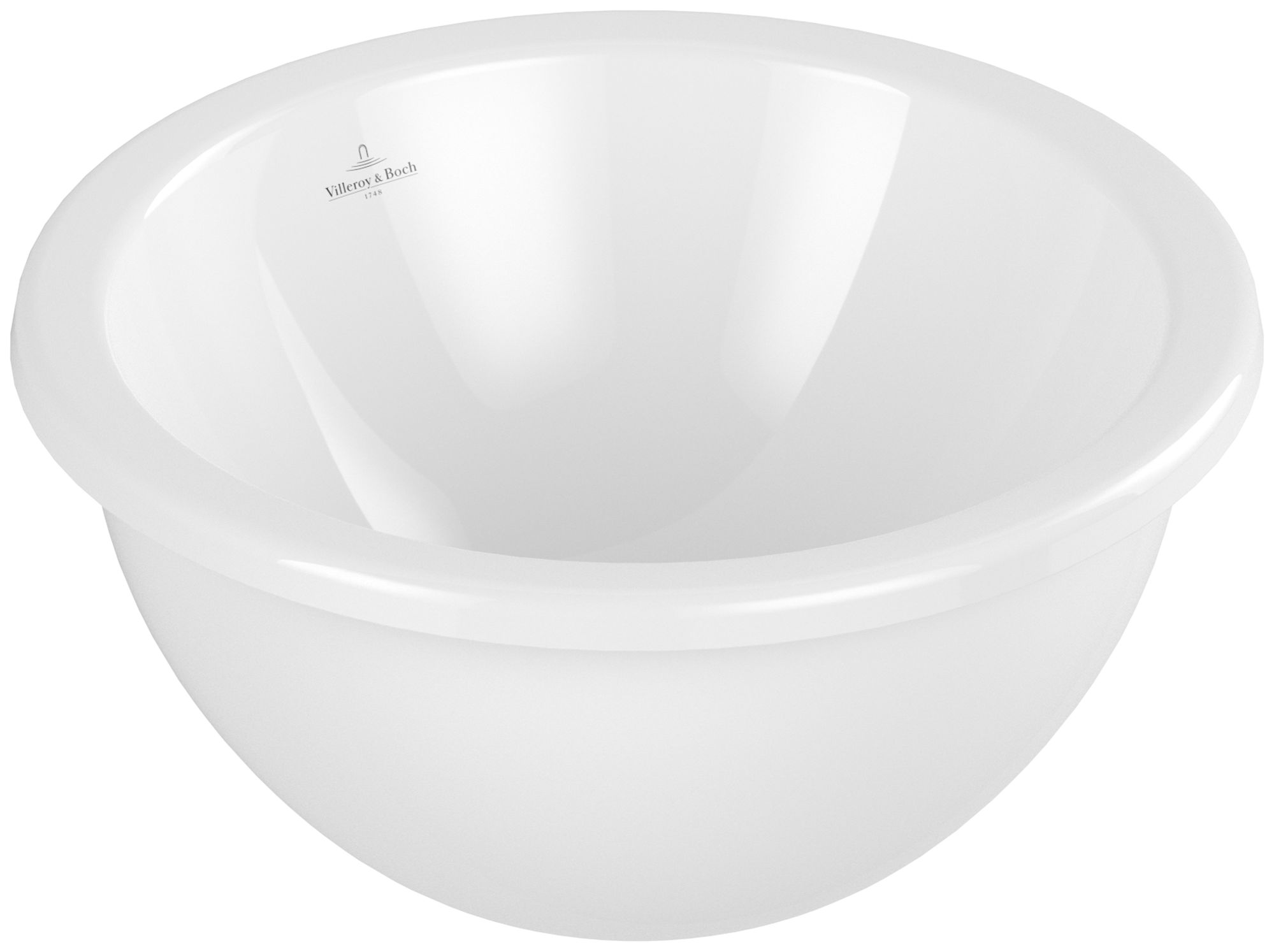 Villeroy & Boch Loop & Friends lavabo 39x39 cm ronde sous plan blanc 4A5101R1