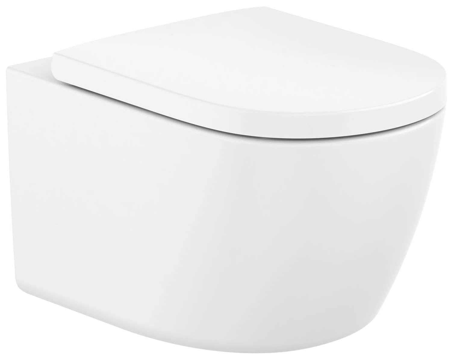 Roca Meridian ensemble cuvette + abattant suspendue oui oui blanc brillant A34H741000