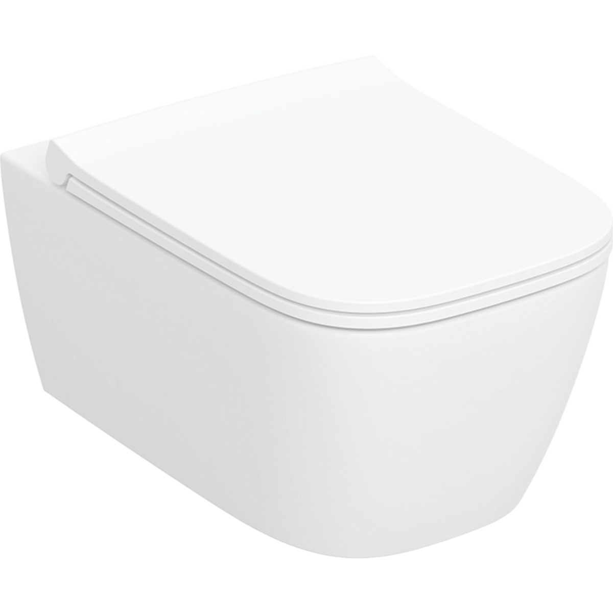 Geberit Smyle Square cuvette wc avec abattant à descente lente suspendue oui oui blanc brillant 503.171.00.1