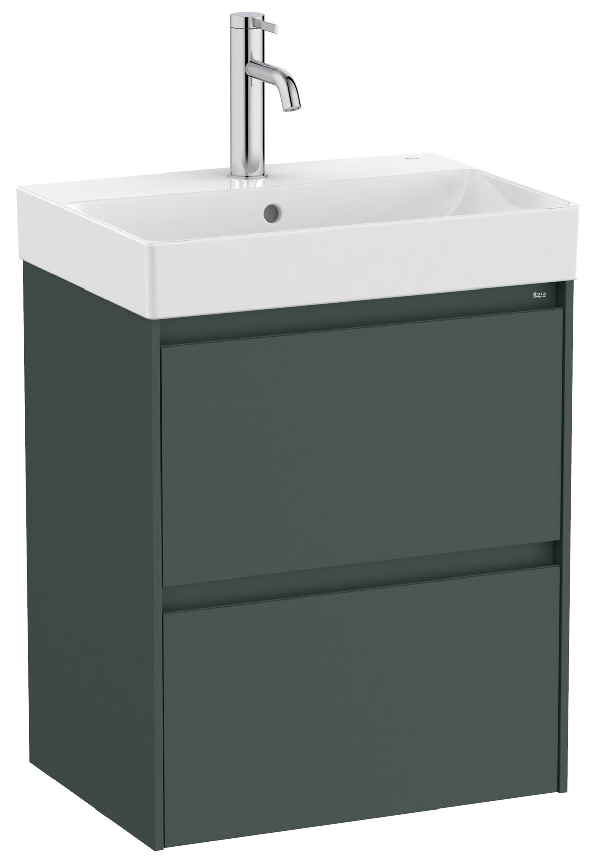 Roca Ona lavabo avec meuble 50 cm vert A851682513