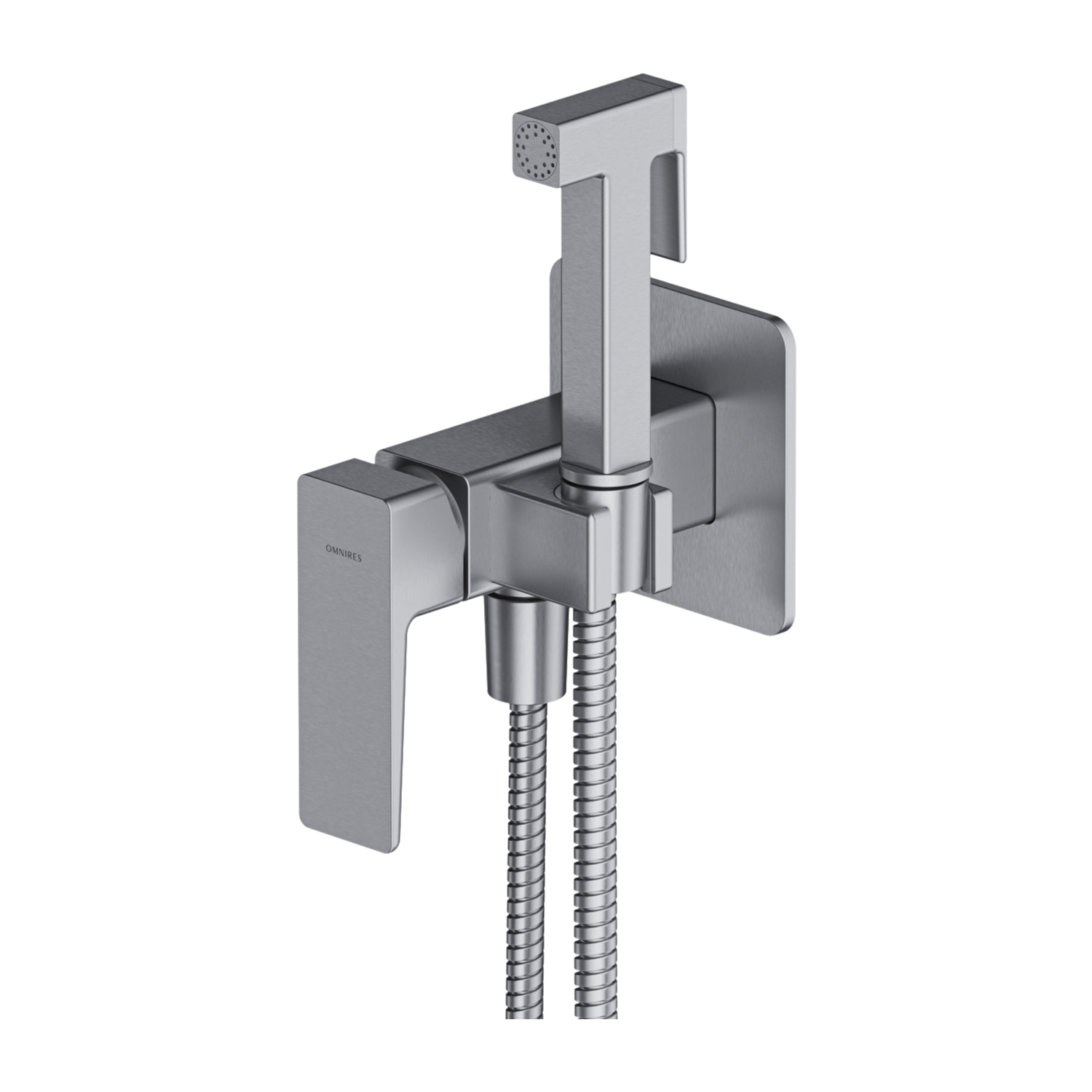 Omnires Parma mitigeur bidet avec kit de douche encastrée || SYSPMBI2NI