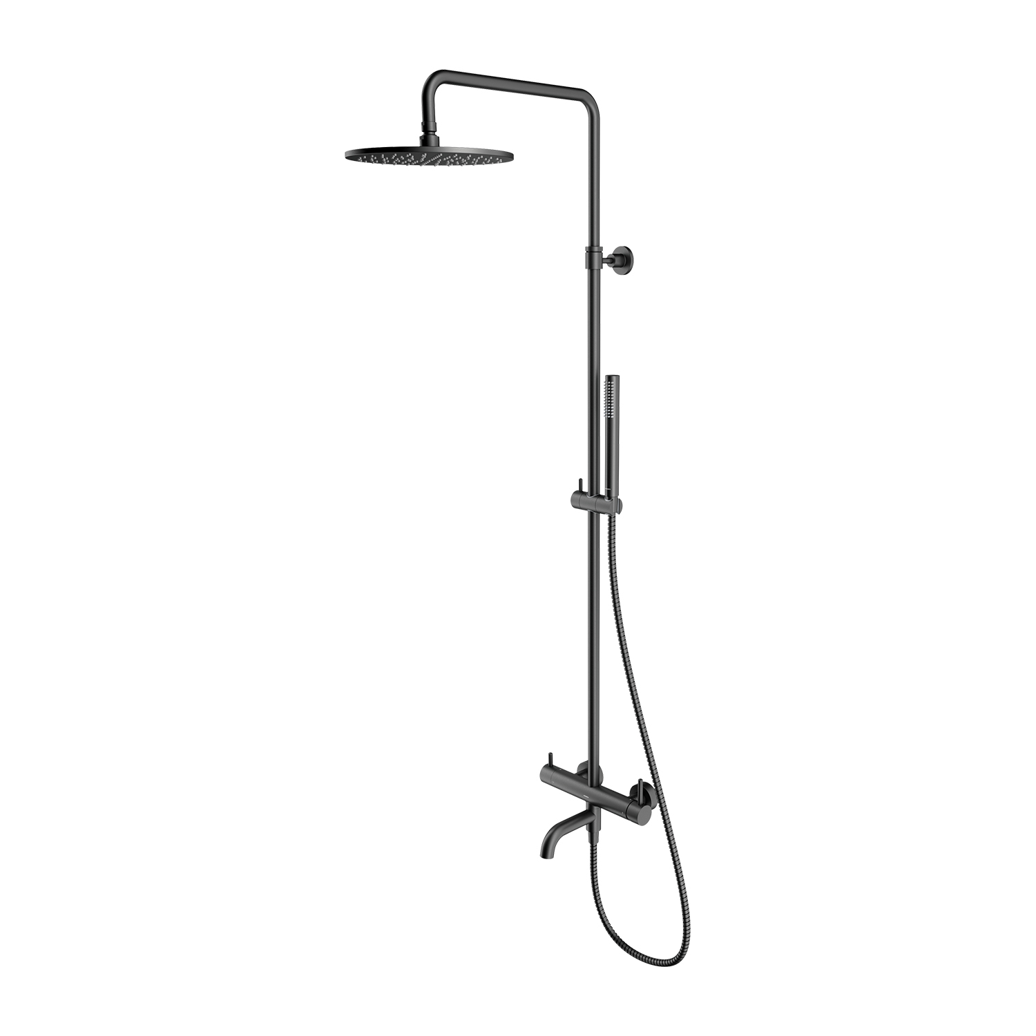 Omnires Y kit baignoire-douche mural oui graphite Y1234MGR