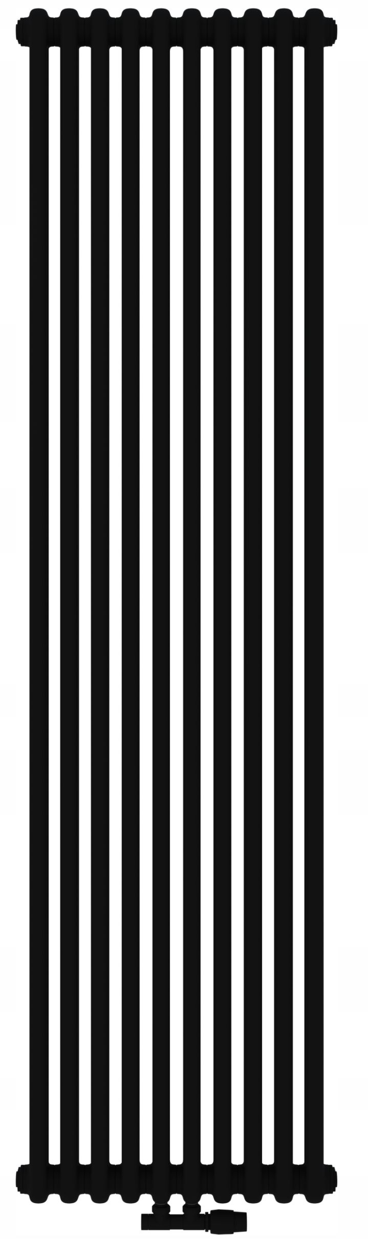 Irsap Tesi 2 radiateur d’intérieur 200x54 cm podłączenie inférieur noir IRS-TES-2200-12-K1