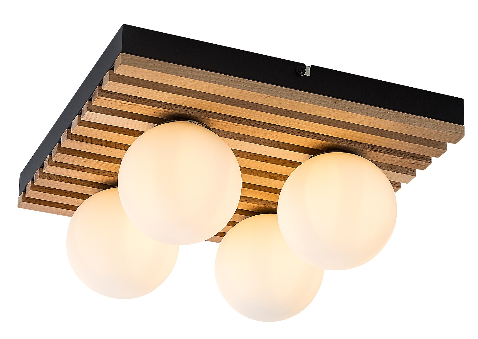 Rabalux Noxelle plafonnier 4x5 W noir-bois 71462