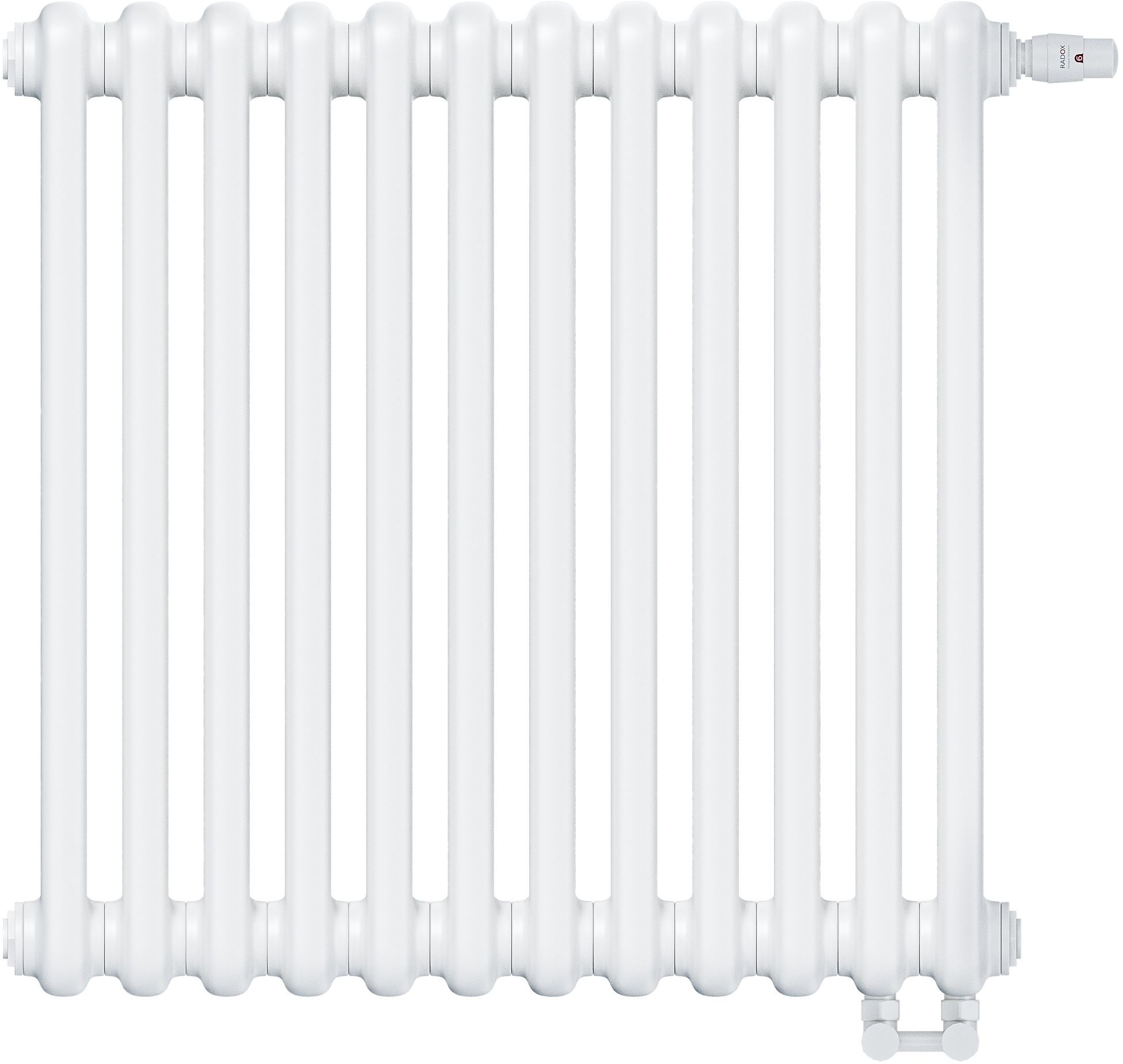 Irsap Tesi 2 radiateur d’intérieur 54x56.5 cm podłączenie inférieur blanc IRS-TES-2056-12.B.V