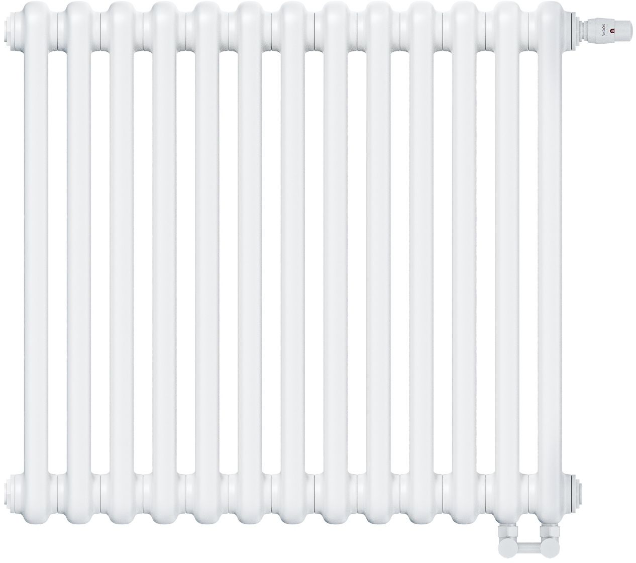 Irsap Tesi 2 radiateur d’intérieur 56.5x58.5 cm podłączenie inférieur blanc IRS-TES-2056-13-B25