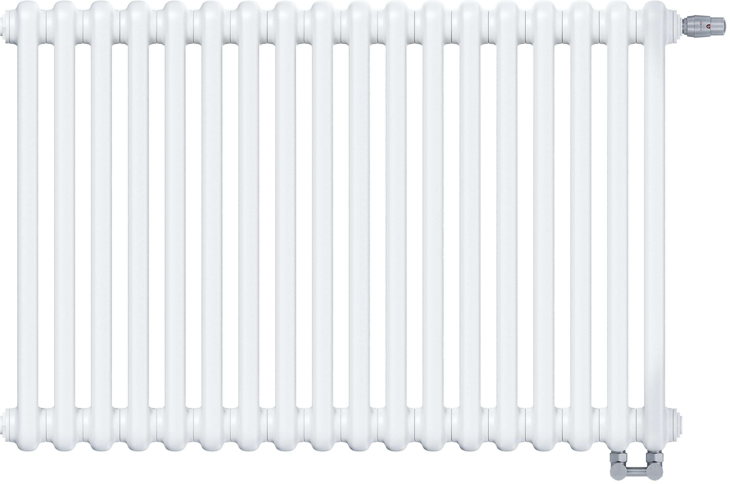 Irsap Tesi 2 radiateur d’intérieur 56.5x81 cm podłączenie inférieur blanc IRS-TES-2056-18-B-25