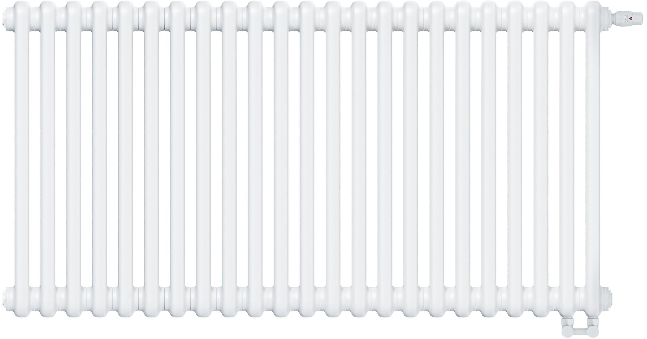 Irsap Tesi 2 radiateur d’intérieur 56.5x103.5 cm podłączenie inférieur blanc IRS-TES-2056-23-B25