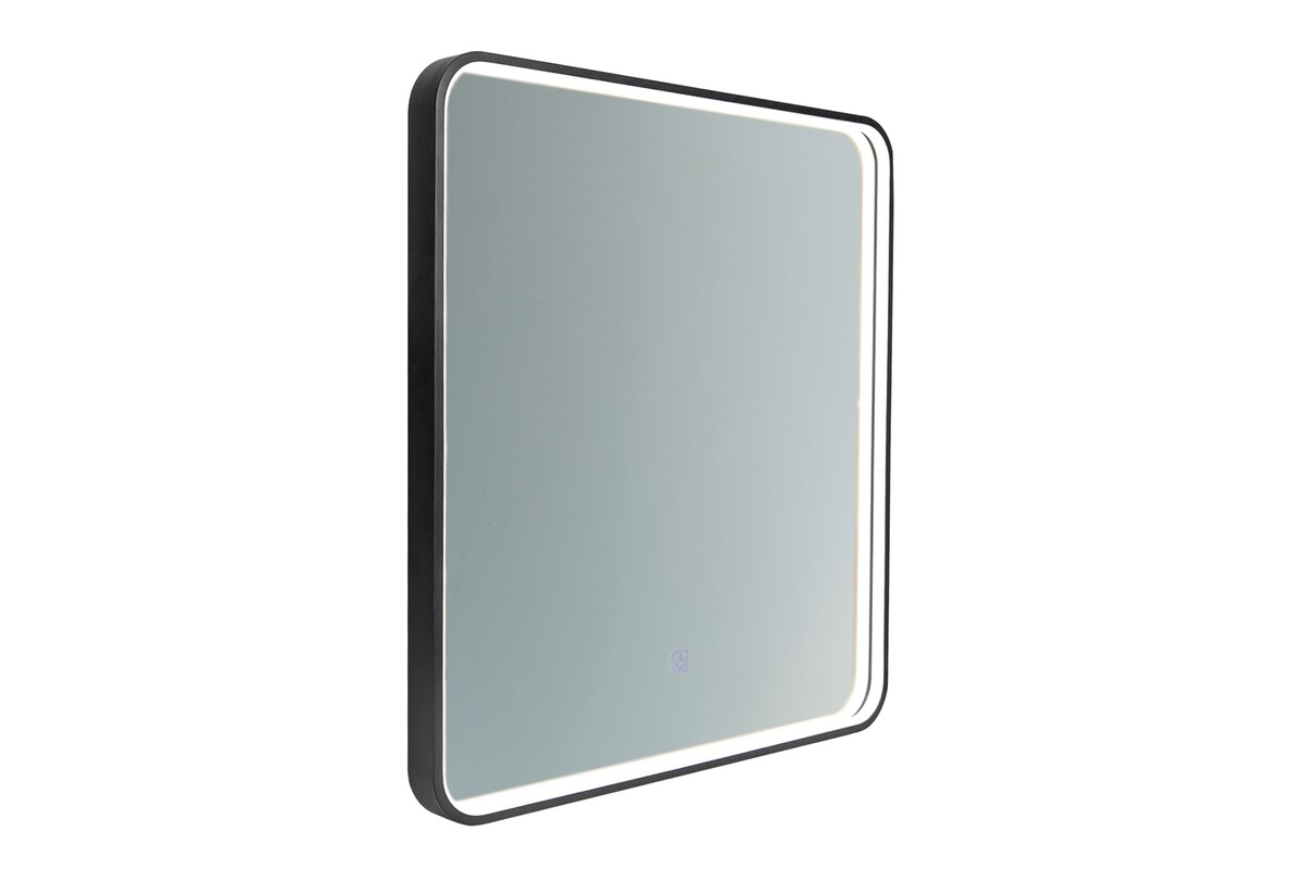 Comad Vega miroir 60x65 cm rectangulaire avec éclairage noir VEGA LU LED 60