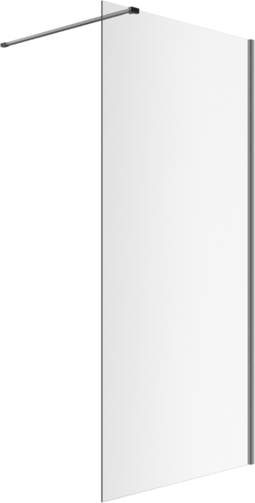 Excellent Vidoq paroi de douche walk-in 90 cm graphite brossé/verre transparent KAEX.1506.900.LP.AB