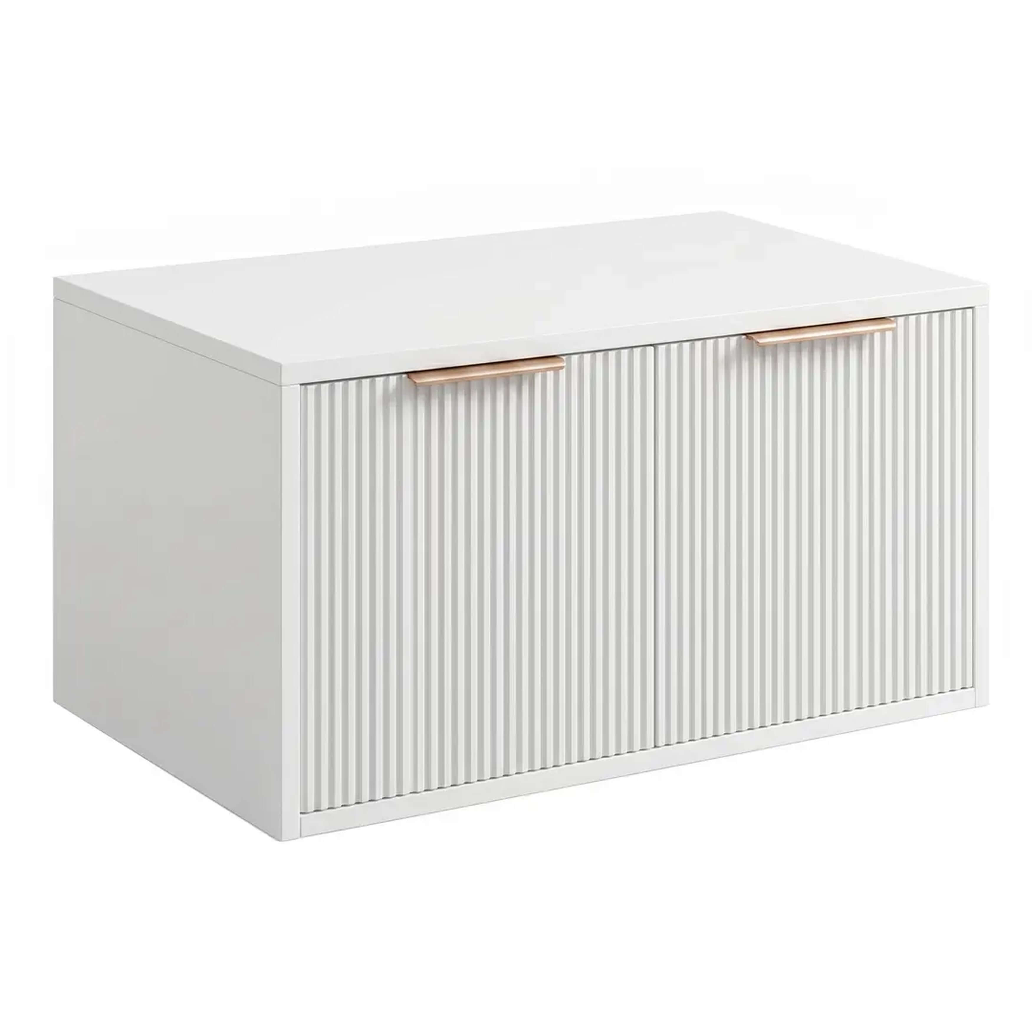 Rea Core armoire 80x47x40 cm sous-lavabo suspendu blanc REA-M0401
