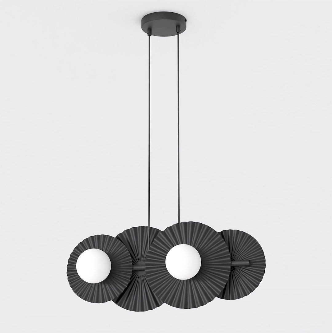 Emibig Umbra lampe suspendue 4x8 W noir 1726/4