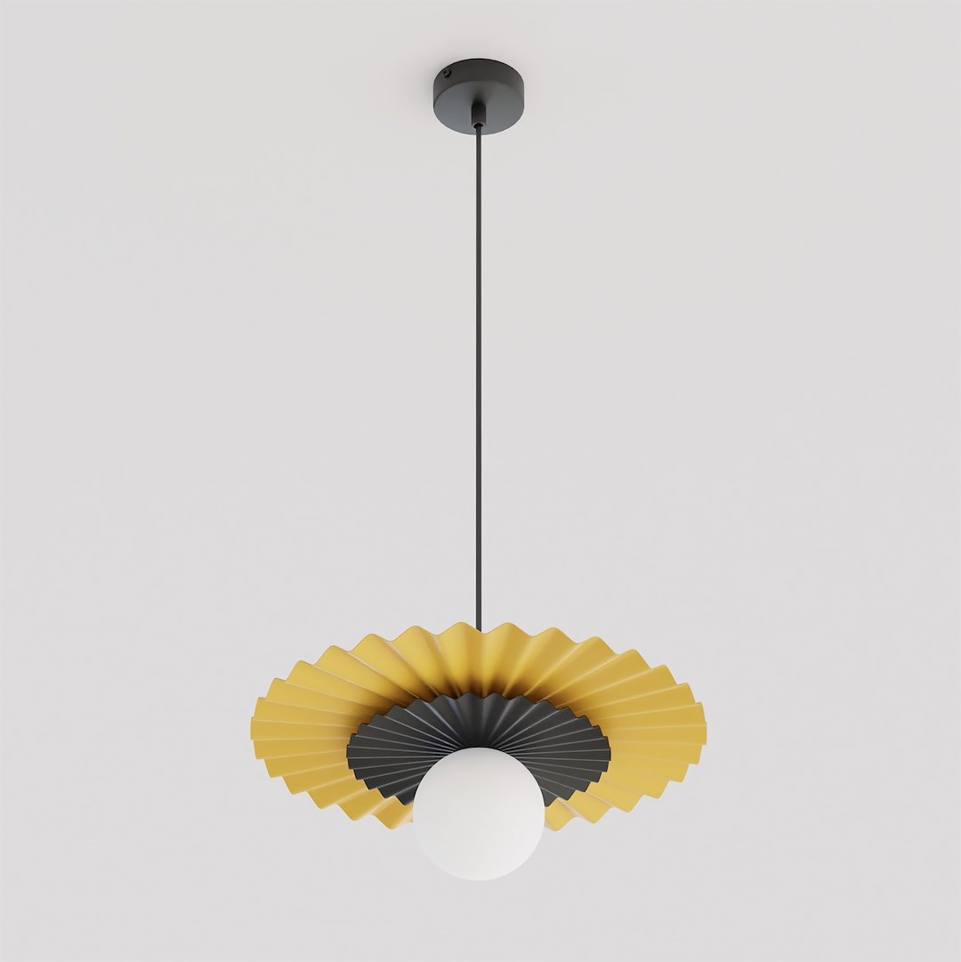 Emibig Umbra lampe suspendue 1x8 W noir-orange 1733/1