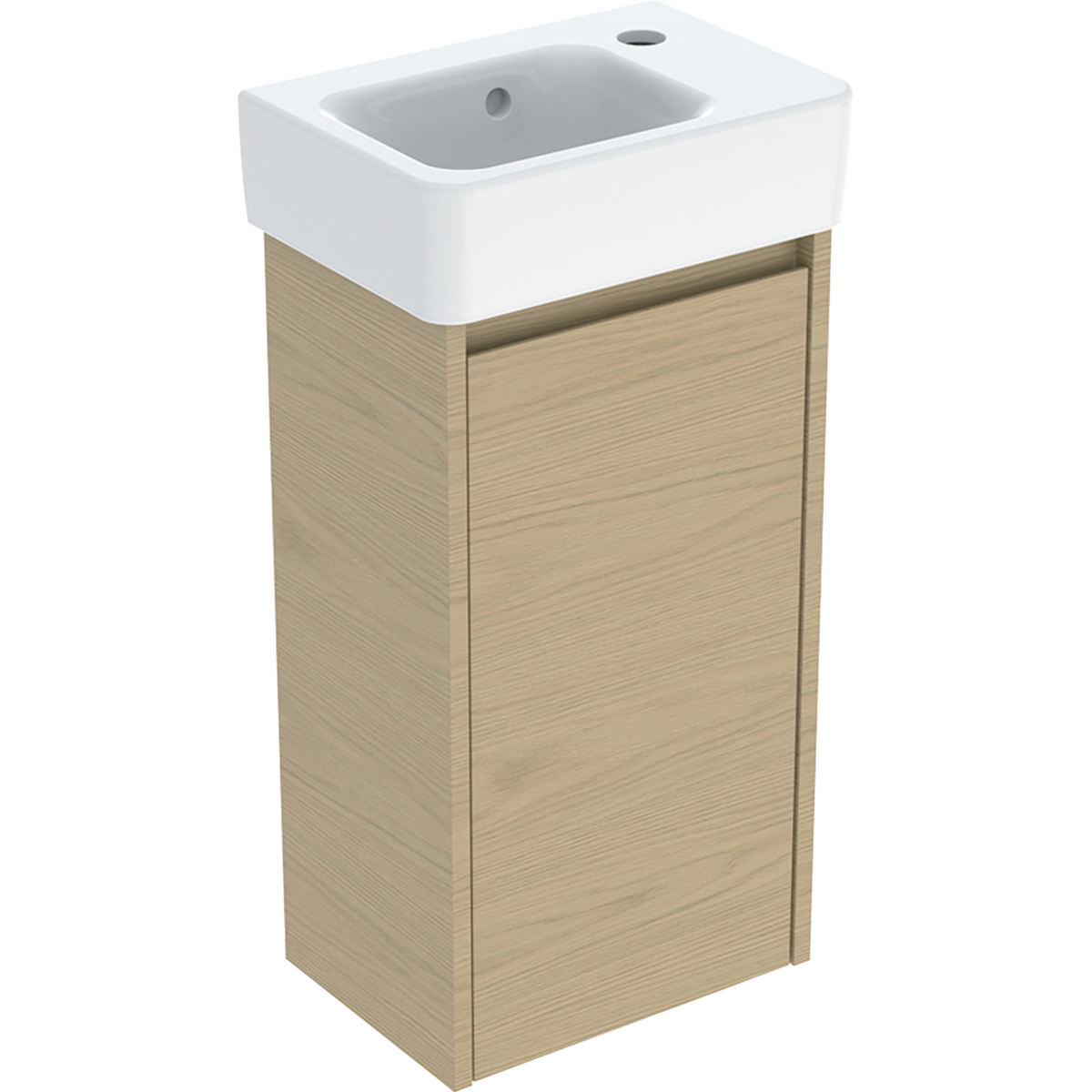 Geberit Selnova Square lavabo avec meuble 36 cm chêne 504.130.PS.1