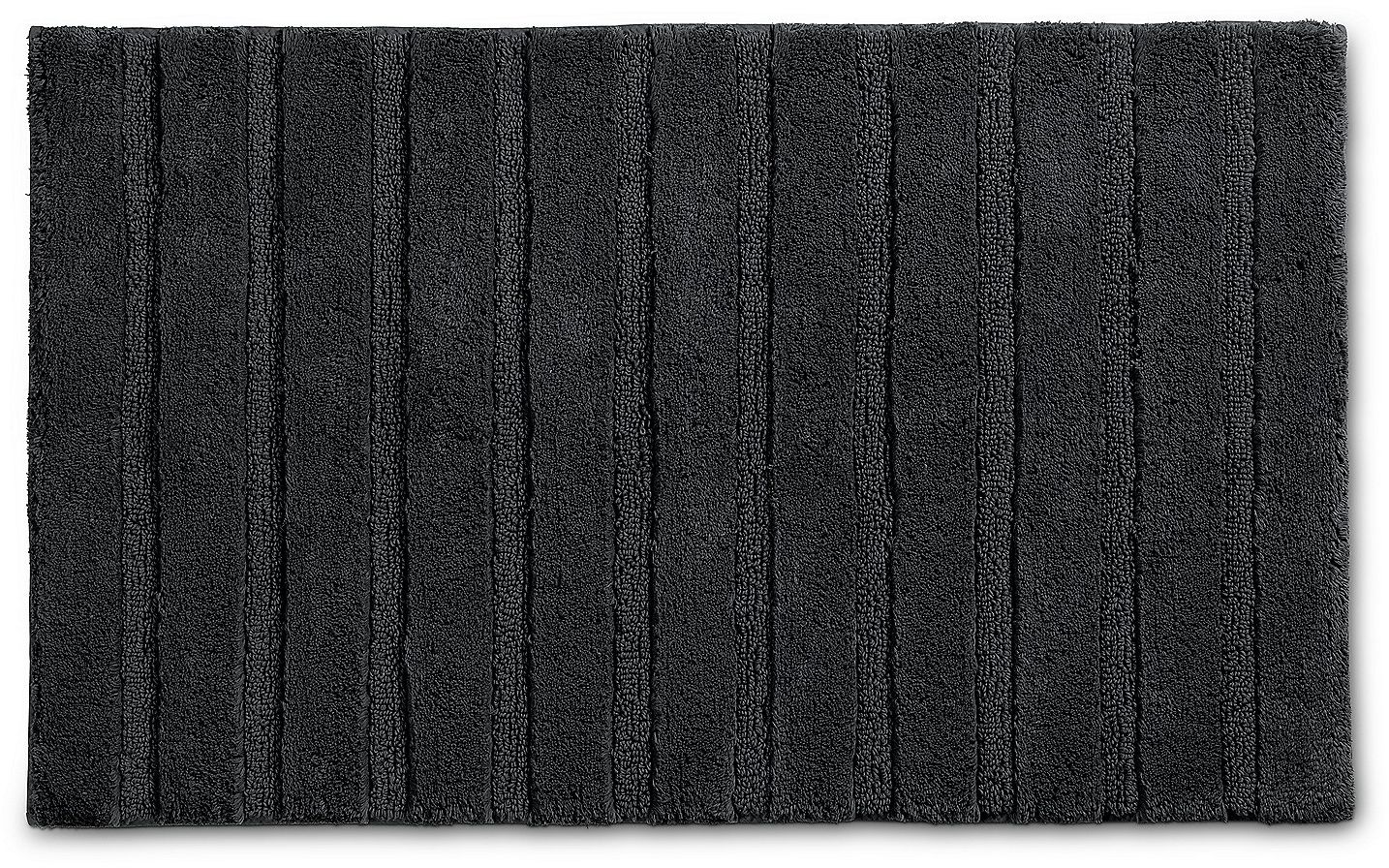 Kela Megan tapis de bain 100x60 cm rectangulaire noir 24714