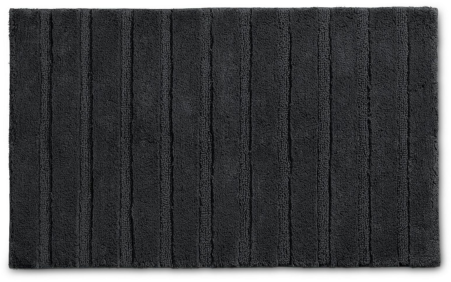 Kela Megan tapis de bain 120x70 cm rectangulaire noir 24715