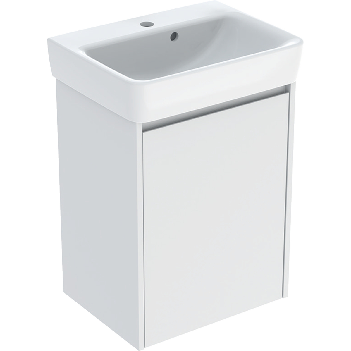 Geberit Selnova Square lavabo avec meuble 50 cm blanche 504.132.00.1