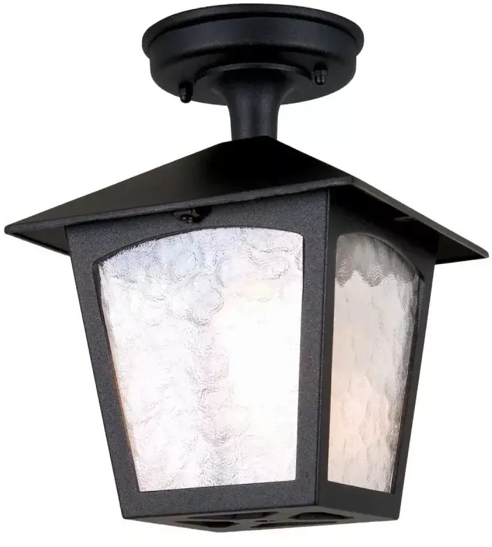 Elstead Lighting York plafonnier extérieur 1x60 W noir BL6A-BLACK