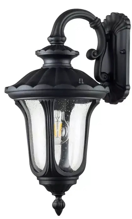 Elstead Lighting Chicago applique murale extérieure 1x60 W noir CC2-S-BK