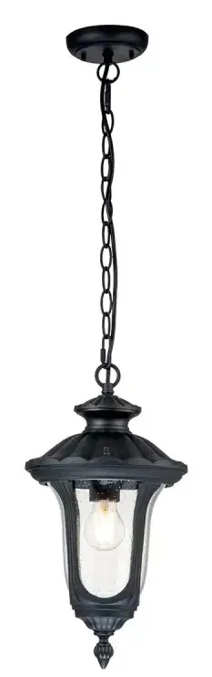 Elstead Lighting Chicago lampe suspendue 1x60 W noir CC8-S-BK