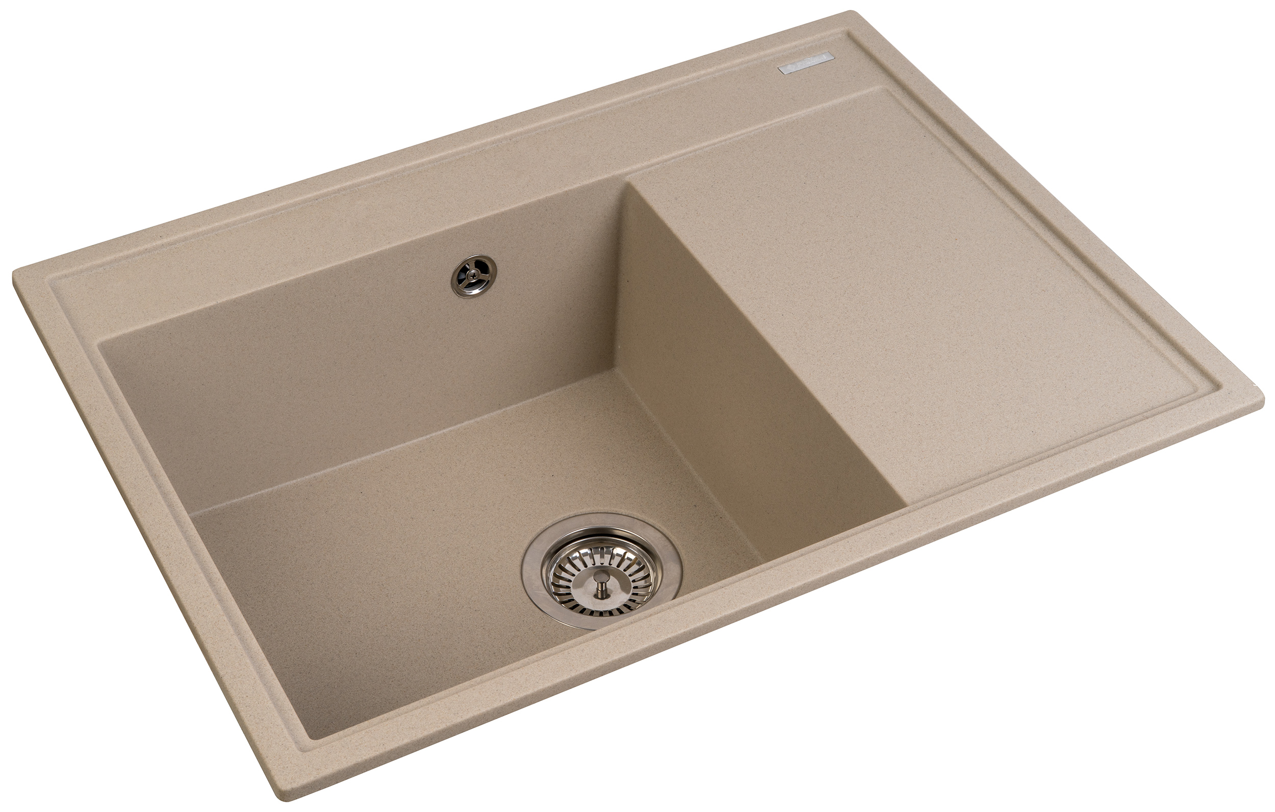 Pyramis Camea évier en granit 68x50 cm beige 070223411