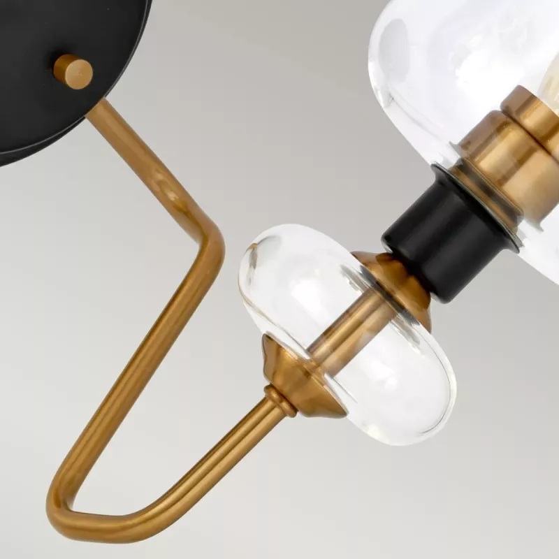 Elstead Lighting Armand applique murale 2x40 W noir-laiton DL-ARMAND2-AB