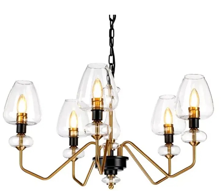 Elstead Lighting Armand lampe suspendue 5x40 W noir-laiton DL-ARMAND5-AB