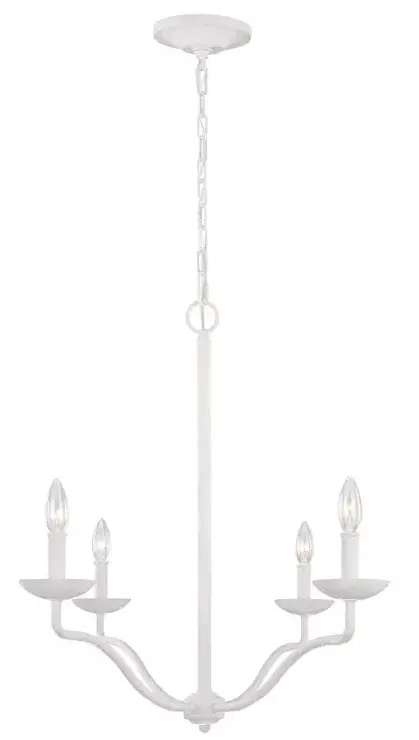 Elstead Lighting Annie lampe suspendue 4x40 W blanc FE-ANNIE4-PSW