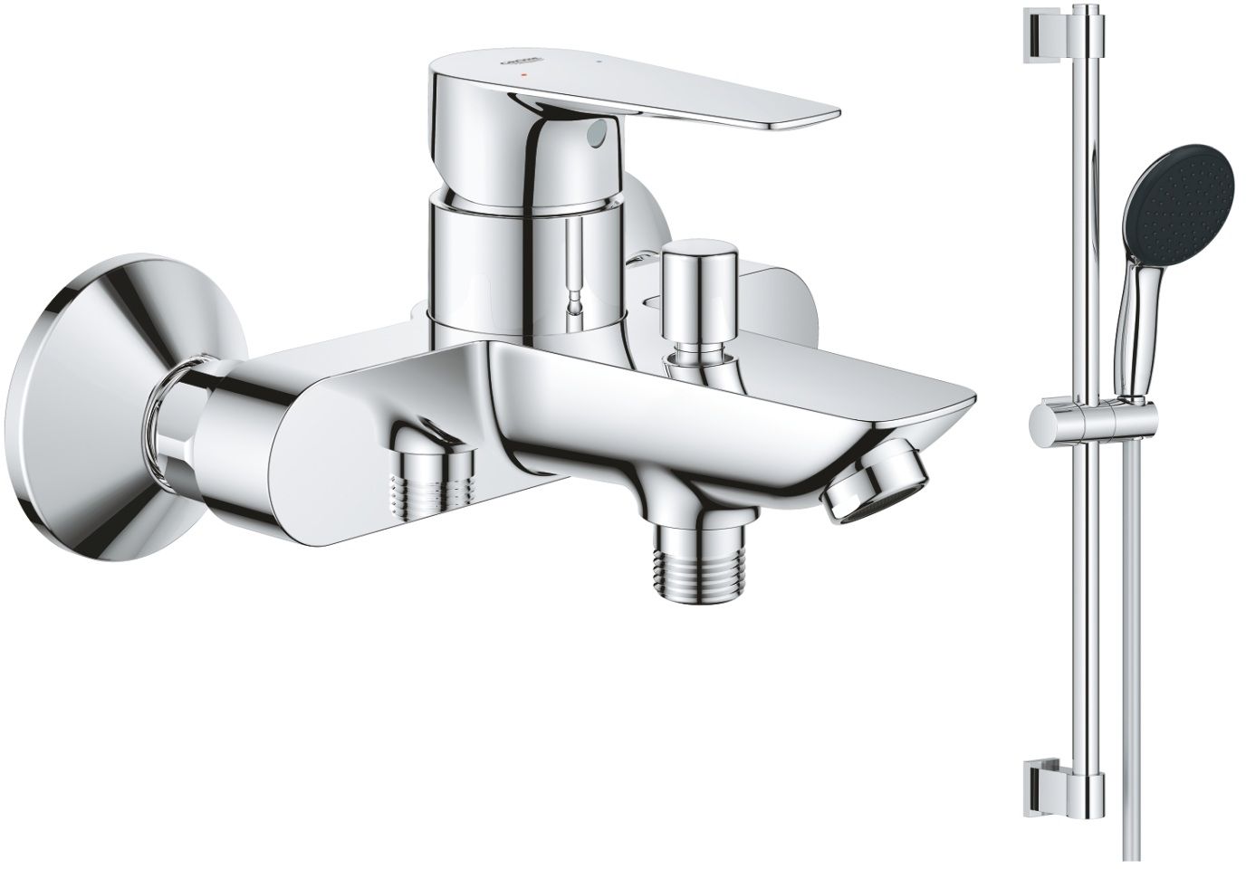 Set mitigeur bain-douche Grohe Start Edge 24198001, ensemble de douche Grohe Vitalio Start 27942001