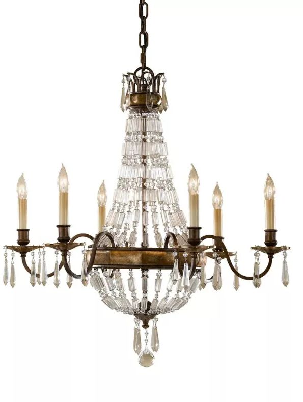 Elstead Lighting Bellini lampe suspendue 6x60 W marron FE-BELLINI6