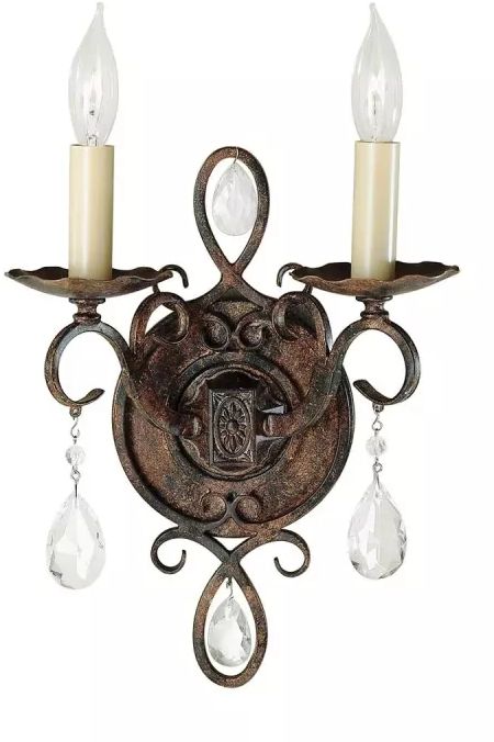 Elstead Lighting Chateau applique murale 2x60 W marron FE-CHATEAU2